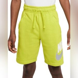 Nike Boys XL Yellow-Green Shorts